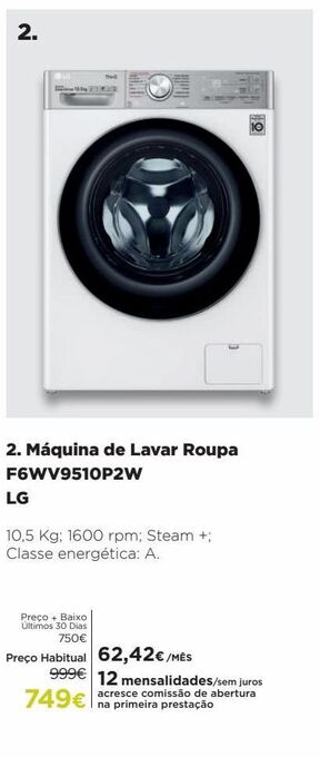 El Corte Inglés Máquina lavar roupa lg promoção