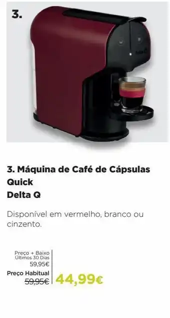 El Corte Inglés Cafeteira cápsulas de café delta q promoção
