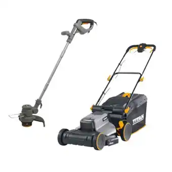 Brico Depôt Set roçadora 350 w e corta-relva 1700 w titan promoção