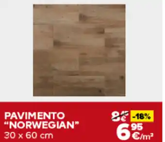 Brico Depôt Pavimento "Norwegian" 30x60cm promoção