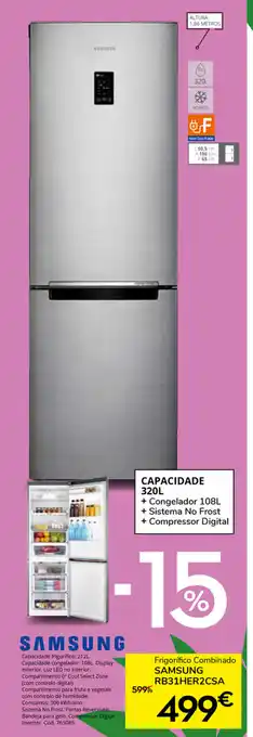 Conforama Samsung Frigorífico Combinado RB31HER2CSA promoção