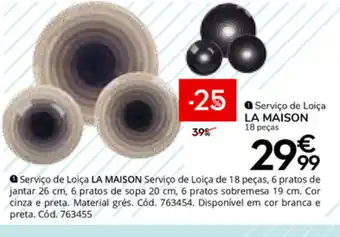 Conforama La Maison 18 Peças promoção