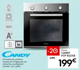 Conforama Forno Candy FCP 612X/E promoção