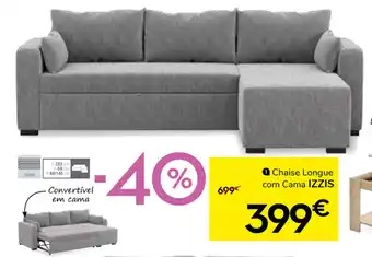 Chaise Longue com Cama IZZIS