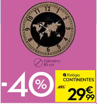 Conforama Relógio Continentes promoção