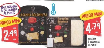 Minipreço LASANHA BOLONHESA AL PUNTO promoção