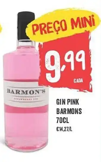 Minipreço GIN PINK BARMONS 70CL promoção