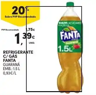 Continente REFRIGERANTE C/ GAS FANTA GUARANÁ EMB.: 1.5 L promoção