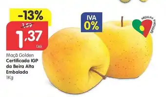 Minipreço Maçã Golden Certificada IGP da Beira Alta Embalada 1kg promoção