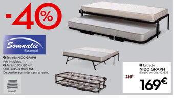 Conforama Estrado NIDO GRAPH 90x190cm promoção