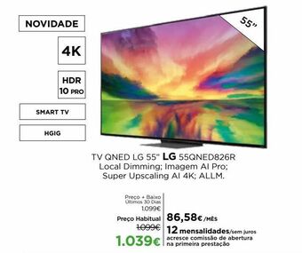 El Corte Inglés Tv 55'' led lg promoção