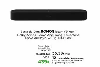 Barra de som