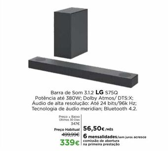 Barra de som lg