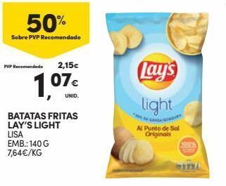 Continente Bom dia Batata chips lay's promoção