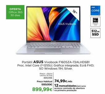 El Corte Inglés Notebook asus promoção