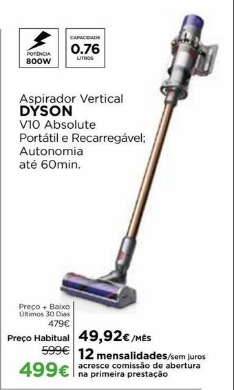 El Corte Inglés Aspirador vertical dyson promoção