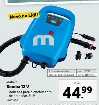 Lidl Bomba para encher promoção