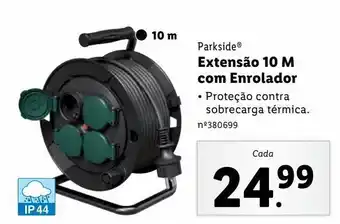 Lidl Extensão de eletricidade parkside promoção
