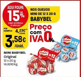 Intermarché Queijos babybel promoção