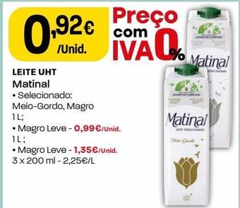 Intermarché Leite matinal promoção