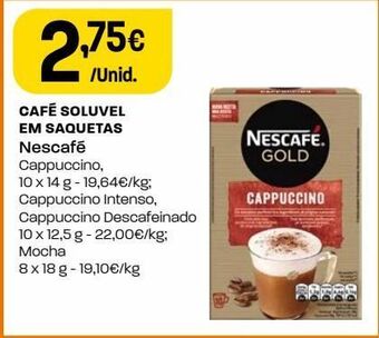 Café solúvel nescafé