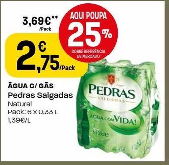 Intermarché Água com gás pedras salgadas promoção