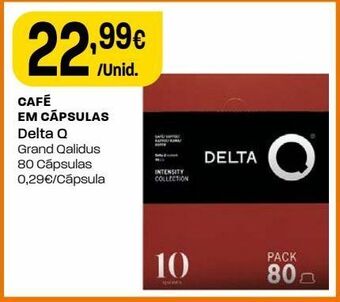 Intermarché Cápsulas de café delta q promoção