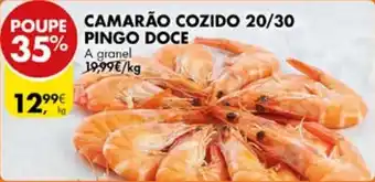 Pingo Doce CAMARÃO COZIDO 20/30 PINGO DOCE A granel promoção