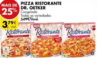 Pingo Doce PIZZA RISTORANTE DR. OETKER promoção