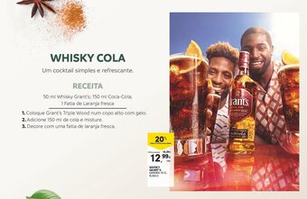 Continente WHISKY GRANT'S GARRAFA: 70 CL promoção