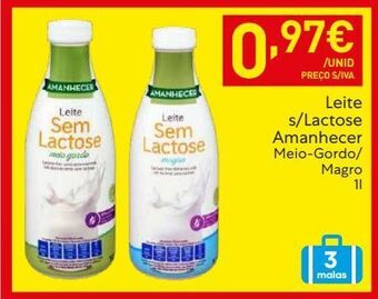 Leite sem lactose amanhecer
