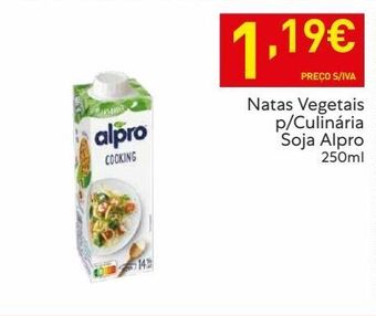 Recheio Bebidas naturais alpro promoção