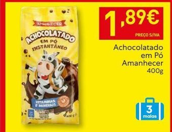 Chocolate em pó amanhecer
