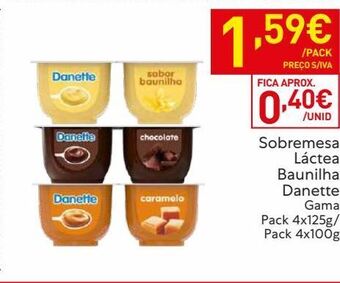 Sobremesas lácteas danette