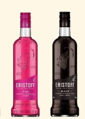 Recheio Vodka eristoff promoção