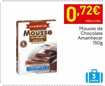 Mousse de chocolate amanhecer