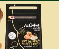 Recheio Ração para cães activpet promoção