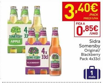Recheio Sidra somersby promoção