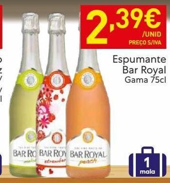Recheio Espumante bar royal promoção