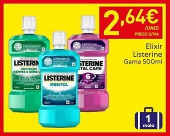 Recheio Elixir listerine promoção