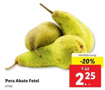 Lidl Peras promoção