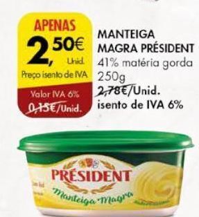 Pingo Doce Manteiga président promoção