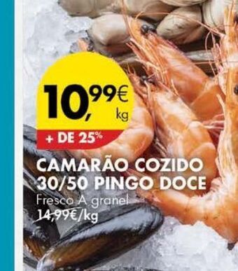Pingo Doce Camarão cozido pingo doce promoção