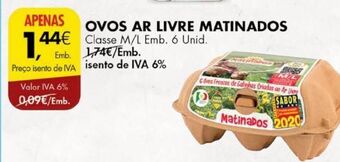 Pingo Doce Ovos matinados promoção