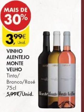 Pingo Doce Vinho monte velho promoção