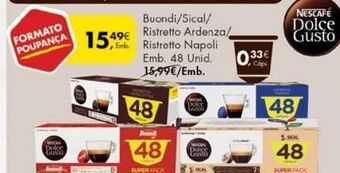 Pingo Doce Cápsulas de café dolce gusto promoção