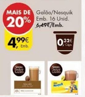 Pingo Doce Cápsulas de café dolce gusto promoção
