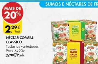 Pingo Doce Néctar compal promoção