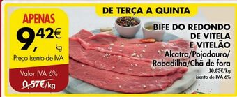 Pingo Doce Bife novilho promoção