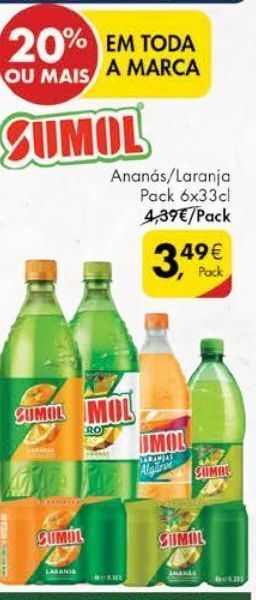 Pingo Doce Refrescos sumol promoção